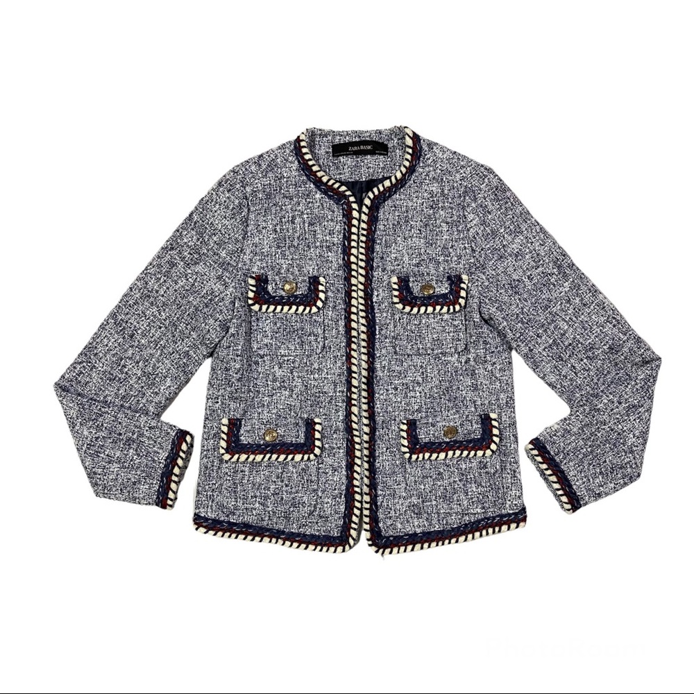 ZARA Tweed Office Jacket